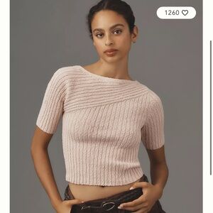 Maeve XS Ribbed Sweater Tee